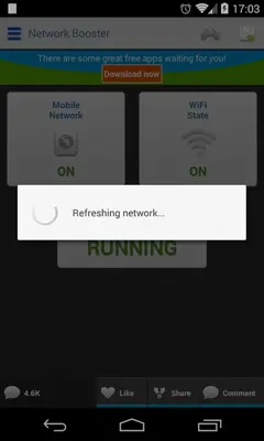 Network Speed Booster android App screenshot 1